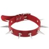 AnneCart Red PU Leather Spiked Choker 2 AnneCart Red PU Leather Spiked Choker