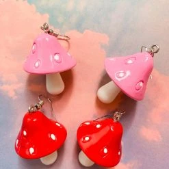 Aliexpress Red Mushroom Earrings