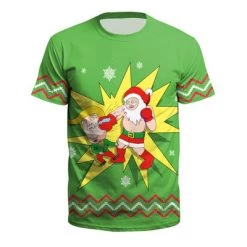 Annecart Green Trump Christmas T-Shirt