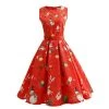 Hurly-Burly Red Printed Christmas Dress Celebrations