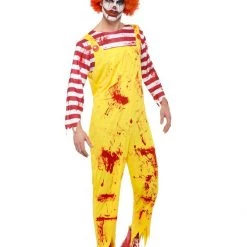 Smiffys Murderous Ronald McDonald Costume Halloween