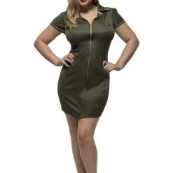 Hurly-Burly Plus Size Army Girl Costume
