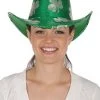 Hurly-Burly St Patricks Day Sequin Shamrock Cowboy Hat Celebrations