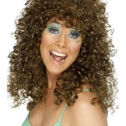 Smiffys Wigs 70's/80's Brown Boogie Babe Wig