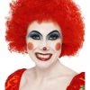 Malltop Red Afro Clown Party Wig