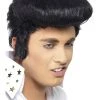 Smiffys 40's - 50's Pinup, Rock & Roll Elvis Presley Wig