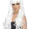 Smiffys White Desire Long Wig Wigs