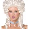 Smiffys White Baroque Wig