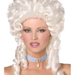 Smiffys White Baroque Wig