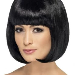 Smiffys Black Bob With Fringe Partyrama