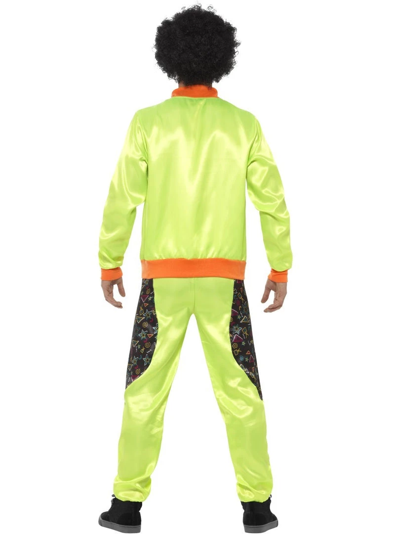 Smiffys 80's - 90's Workout & Hiphop Men's Retro 80's Neon Green Shell Suit 4 Smiffys 80's - 90's Workout & Hiphop Men's Retro 80's Neon Green Shell Suit