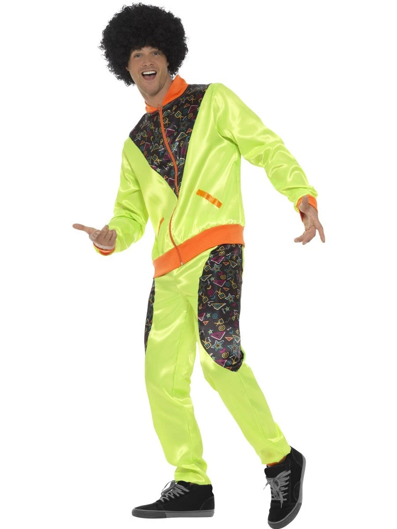 Smiffys 80's - 90's Workout & Hiphop Men's Retro 80's Neon Green Shell Suit 5 Smiffys 80's - 90's Workout & Hiphop Men's Retro 80's Neon Green Shell Suit