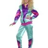 Smiffys 80's - 90's Workout & Hiphop Teal 80's Retro Shell Suit 2 Smiffys 80's - 90's Workout & Hiphop Teal 80's Retro Shell Suit