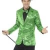 Smiffys Men's Green Sequin Jacket