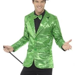 Smiffys Men's Green Sequin Jacket
