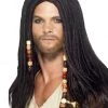 Smiffys Men's Black Dreadlock Pirate Wig