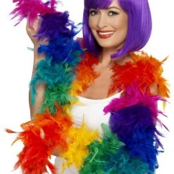 Smiffys Pride Rainbow Feather Boa