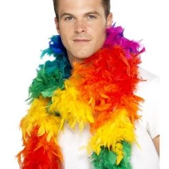 Smiffys Pride Rainbow Feather Boa