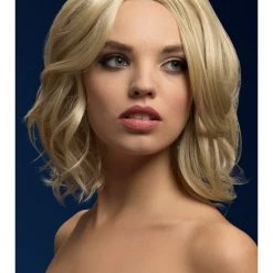 Hurly-Burly Short Blonde Wavy Bob