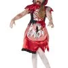 Smiffys Kids Girls Zombie Red Riding Hood Costume
