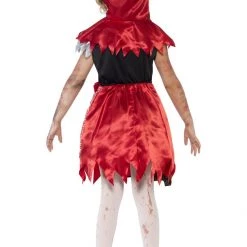 Smiffys Kids Girls Zombie Red Riding Hood Costume