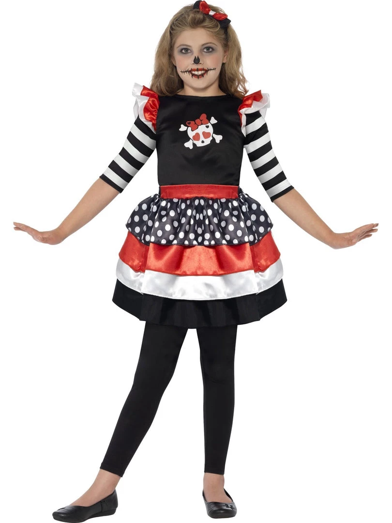 Hurly-Burly Kids Girls Halloween Skully Costume 3 Hurly-Burly Kids Girls Halloween Skully Costume