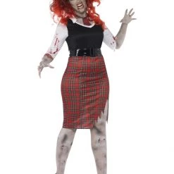 Smiffys Plus Size Zombie School Girl Costume Halloween