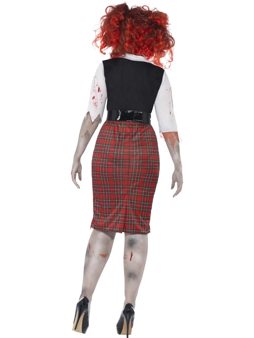 Smiffys Plus Size Zombie School Girl Costume Halloween 5 Smiffys Plus Size Zombie School Girl Costume Halloween