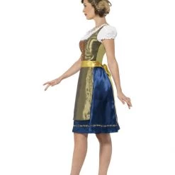 Smiffys Deluxe Gold Toned Dirndl Oktoberfest Costumes And Accessories
