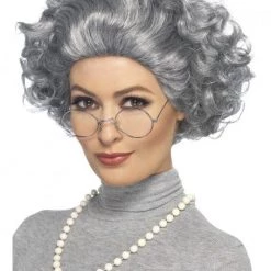 Smiffys Wigs Old Lady Wig Kit