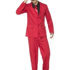 Smiffys Adults Red Zoot Suit