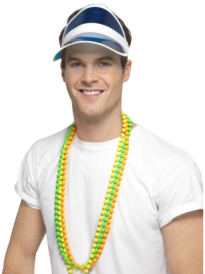 Smiffys Celebrations Blue 80's Visor 4 Smiffys Celebrations Blue 80's Visor