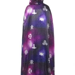 Smiffys Reversible Purple Ouija Witch Cape