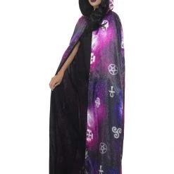 Smiffys Reversible Purple Ouija Witch Cape