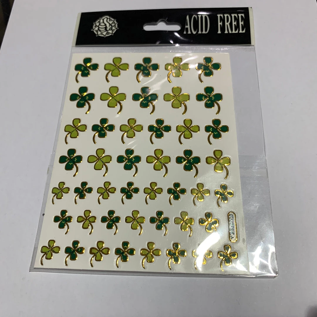 Hurly-Burly (D) Saint Patrick's Day Green Shamrock Stickers 3 Hurly-Burly (D) Saint Patrick's Day Green Shamrock Stickers