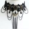 Hurly-Burly Victorian Chain Tassels Choker (H) Chokers