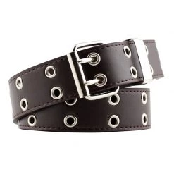Jacky Wang Belts & Harnesses Double Grommet Belt With Chain