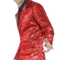 Smiffys Jackets & Vests Men's Sequin Red Jacket