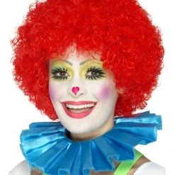 Smiffys Clown Neck Ruffle - Blue Funny Costumes