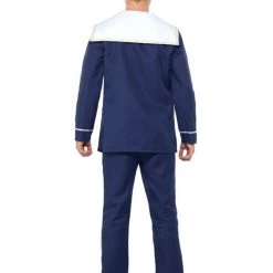 Smiffys Blue & White Men's Sailor Costume Adults