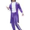 Smiffys 80's Purple Prince Costume