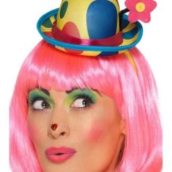 Smiffys Mini Clown Bowler Hat Funny Costumes