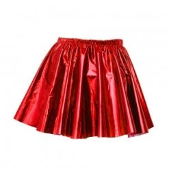 Hurly-Burly Metallic Red Flare Skirt Skirts