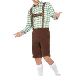 Smiffys Men's Green Alpine Oktoberfest Lederhosen