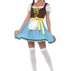 Smiffys Flirty Blue And Brown Oktoberfest Dress Oktoberfest Costumes And Accessories