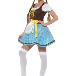 Smiffys Flirty Blue And Brown Oktoberfest Dress Oktoberfest Costumes And Accessories