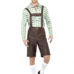 Smiffys Oktoberfest Costumes And Accessories Green And Brown PVC Oktoberfest Costume