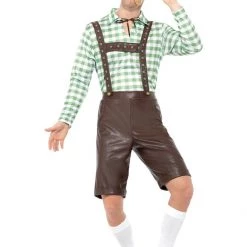 Smiffys Oktoberfest Costumes And Accessories Green And Brown PVC Oktoberfest Costume