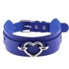 AnneCart Royal Blue And Silver Heart Choker Chokers