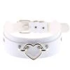 AnneCart White And Silver Heart Choker Chokers 2 AnneCart White And Silver Heart Choker Chokers